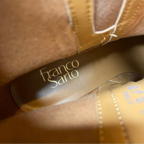 Franco Sarto Smalls Brown Faux Leather Bootie 11M - Picture 12 of 14